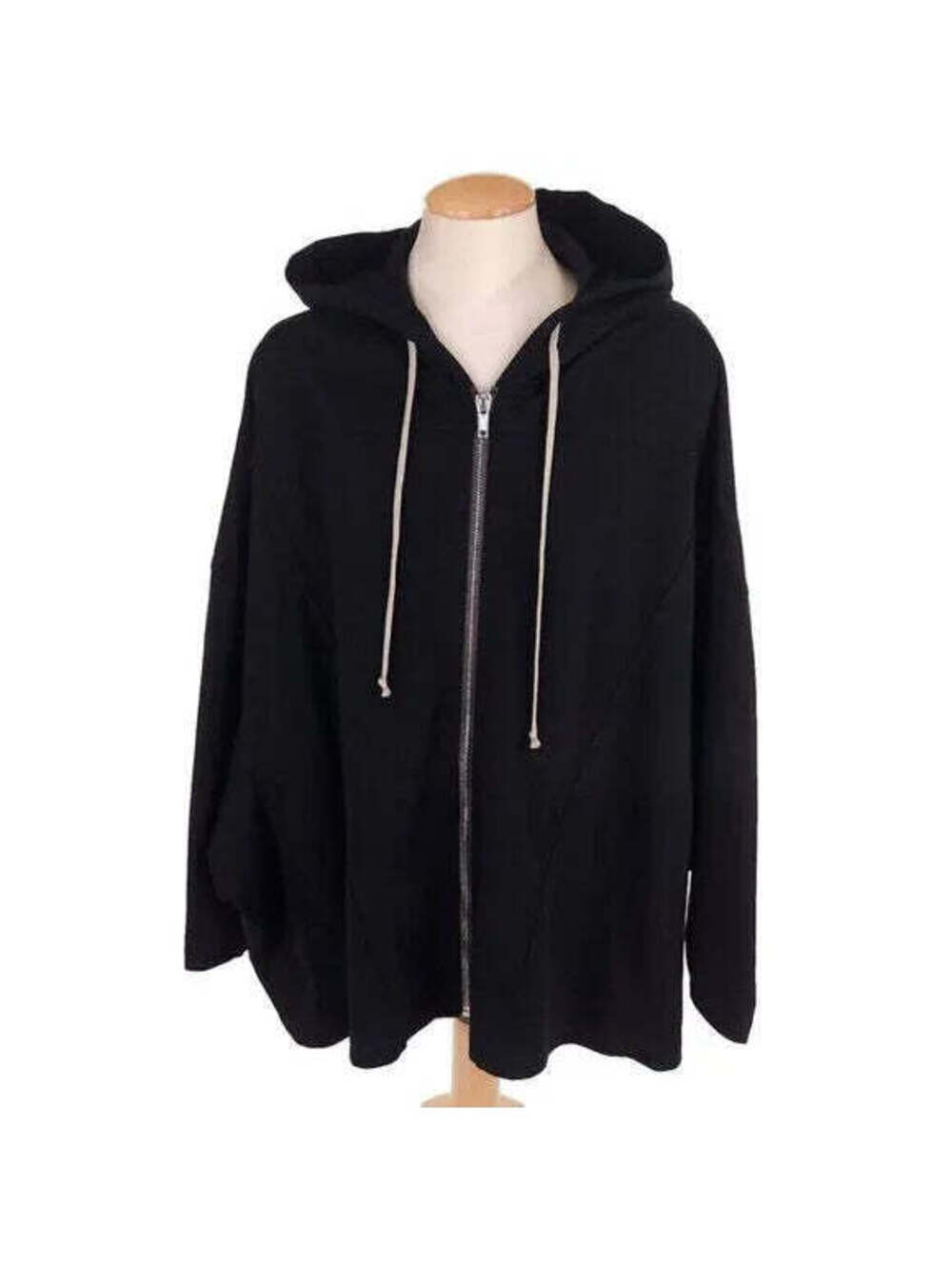 Rick Owens Black Oversized Hoodie